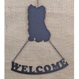 YORKSHIRE TERRIER PUPPY WELCOME SIGN